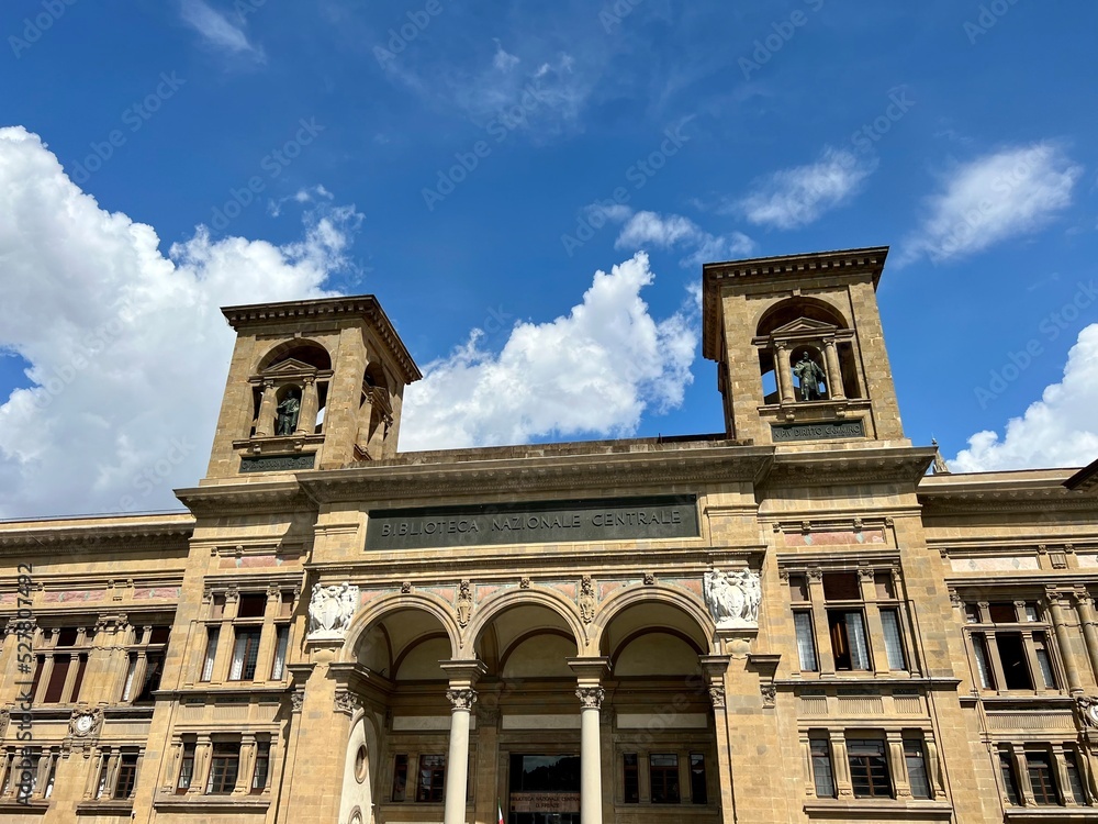 Biblioteca nazionale centrale (Zentrale Nationalbibliothek) von Florenz in einem historischen Gebäude, Italien
