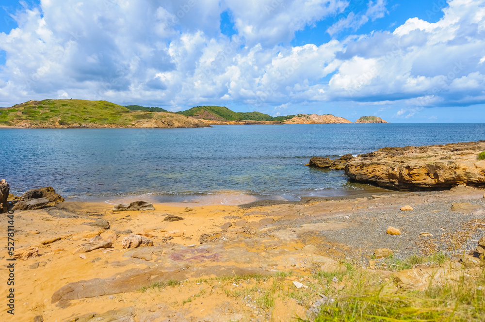 Binimel la Beach in Menorca, Spain.