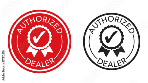 Authorized dealer red stamp