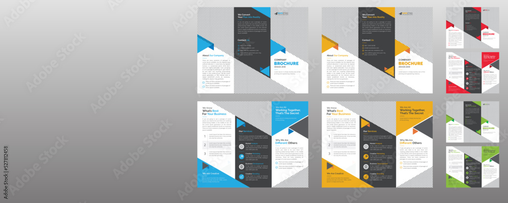 Creative Corporate Business Trifold Brochure Template Vector Layout, Modern Trifold Brochure Leaflet Design for Advertising, Promotion, Marketing Creative Corporate Business Trifold Brochure Template Vector Layout, Modern Trifold Brochure Leaflet Design for Advertising, Promotion, Marketing