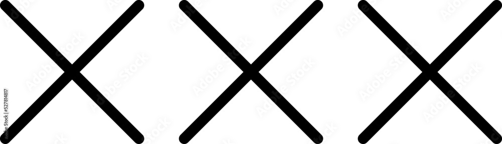 xxx icon vector image or sign 18+ video xxx icon vector image or sign 18+ video