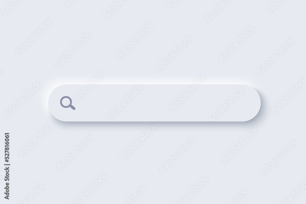Neumorphic search bar design. Neumorphic search bar design.
