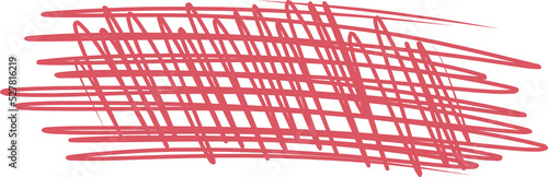 Stroke with red marker