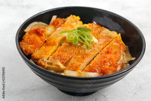 Freshly cooked Japanese food called Katsudon