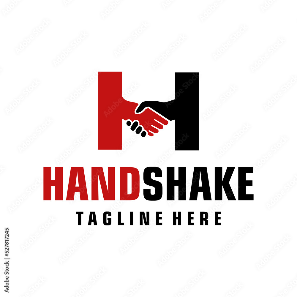 Fototapeta premium handshake logo template design creative
