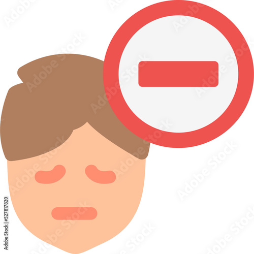 Negative Thinking Icon