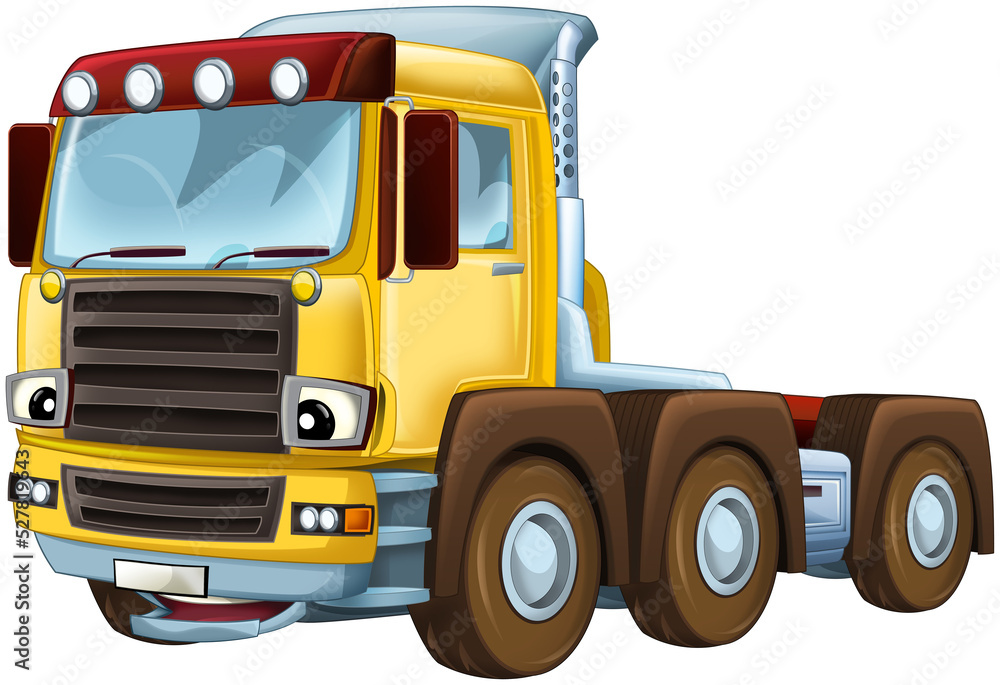 cartoon industry truck isolated illustration for children cartoon industry truck isolated illustration for children