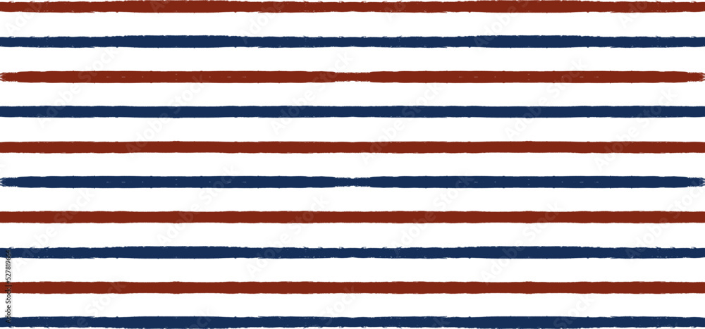 Stripes pattern, red and blue striped seamless vector background, patriotic american watercolor brush strokes. USA colors grunge stripes Stripes pattern, red and blue striped seamless vector background, patriotic american watercolor brush strokes. USA colors grunge stripes