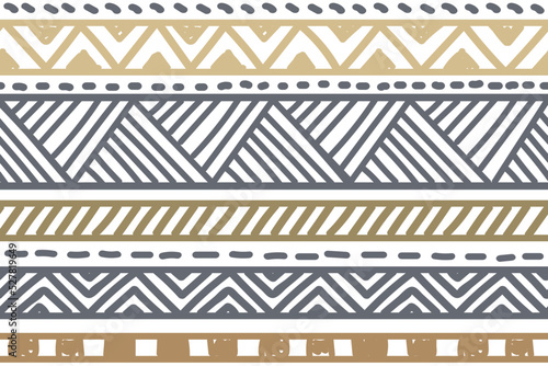 Ethnic vector seamless pattern. Tribal geometric background, boho motif, maya, aztec ornament illustration. rug textile print texture