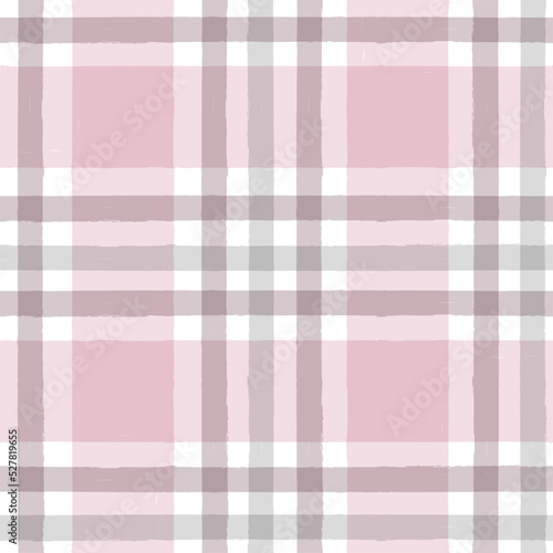 Seamless tartan pattern,watercolor plaid print, checkered pink girly brush strokes. Gingham texture for textile: shirts, tablecloths, clothes