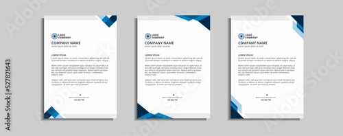 modern corporate letterhead template design