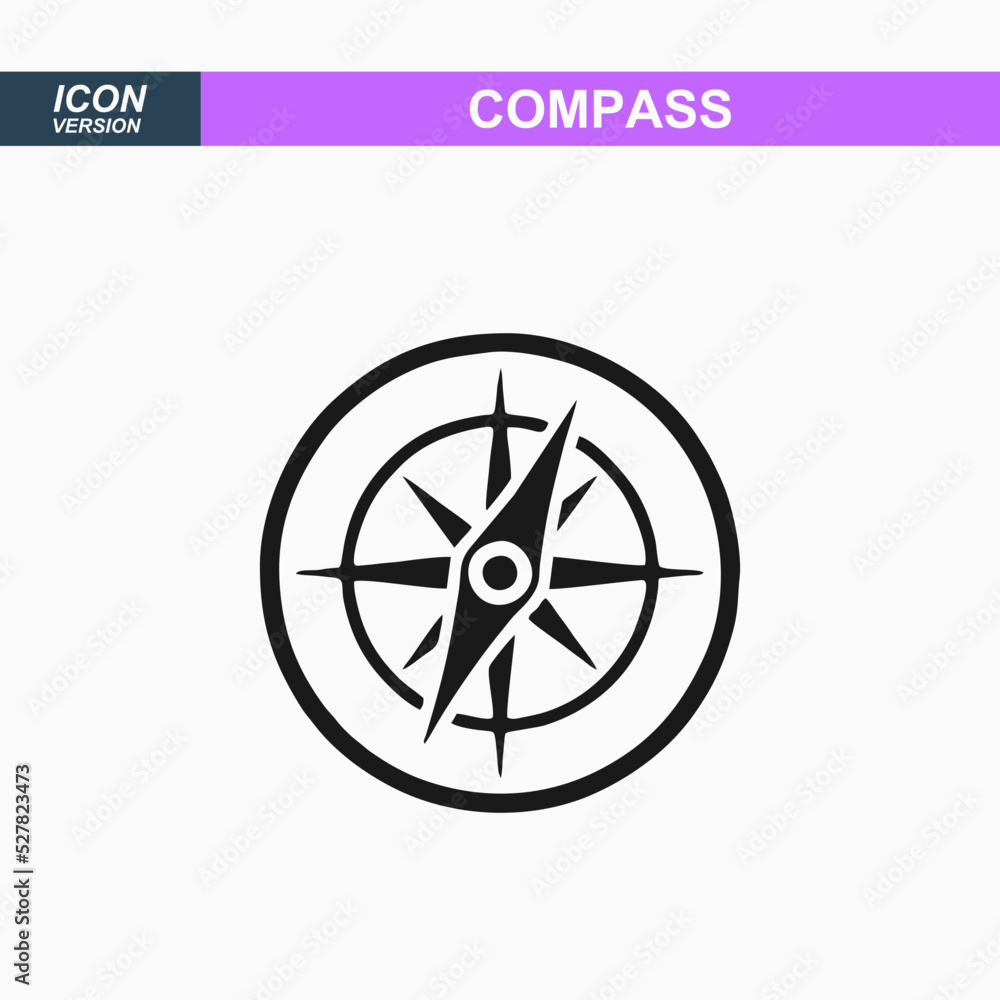 Compass icon or logo isolated sign symbol vector illustration Compass icon or logo isolated sign symbol vector illustration
