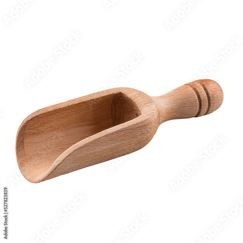 Fototapet Isolated wooden cooking seasoning scoop