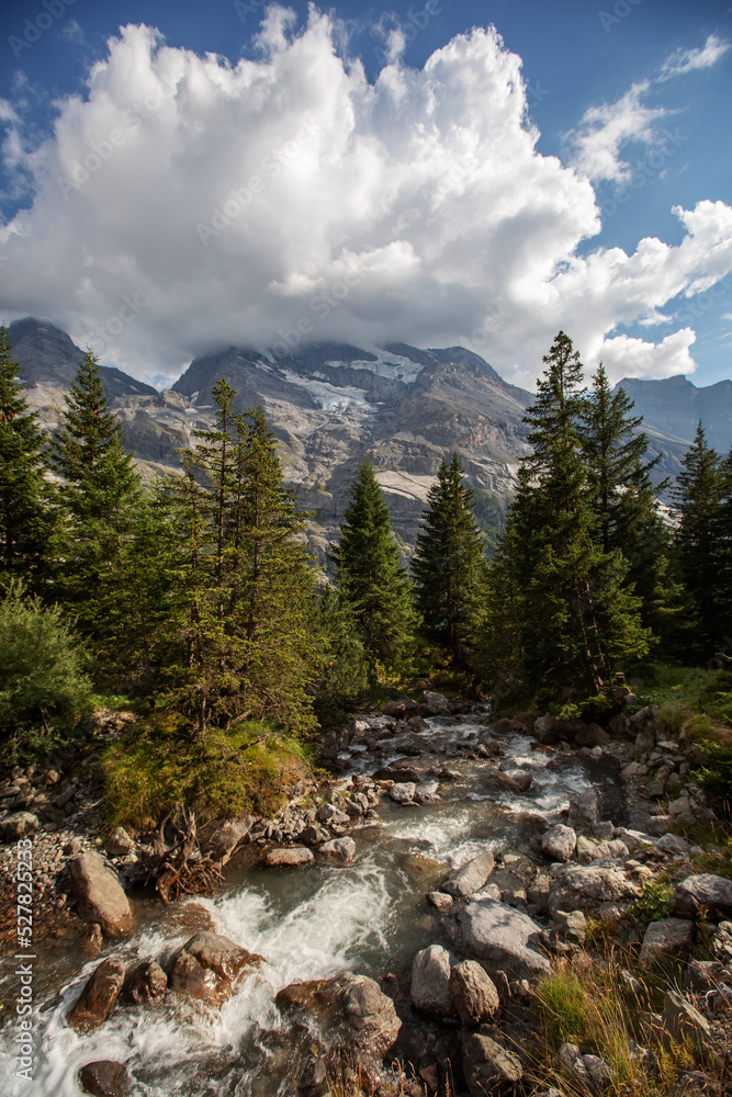 Beautiful Lake Oeschinensee in Switzerland Beautiful Lake Oeschinensee in Switzerland
