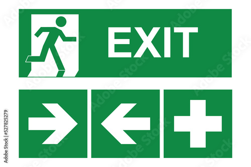 sign exit door