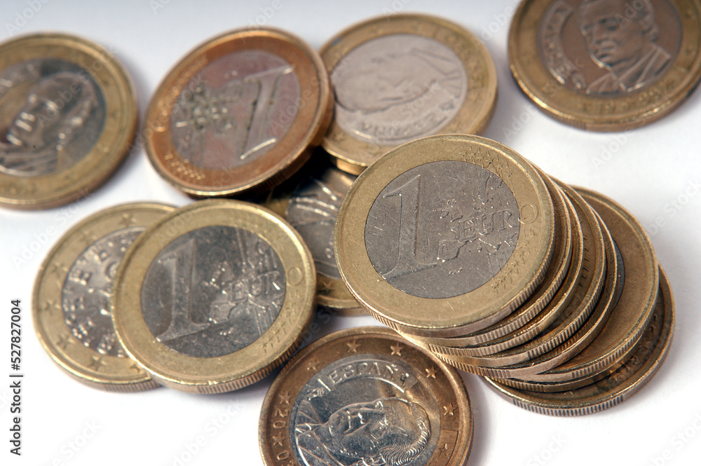 Heap of different euro coins Heap of different euro coins