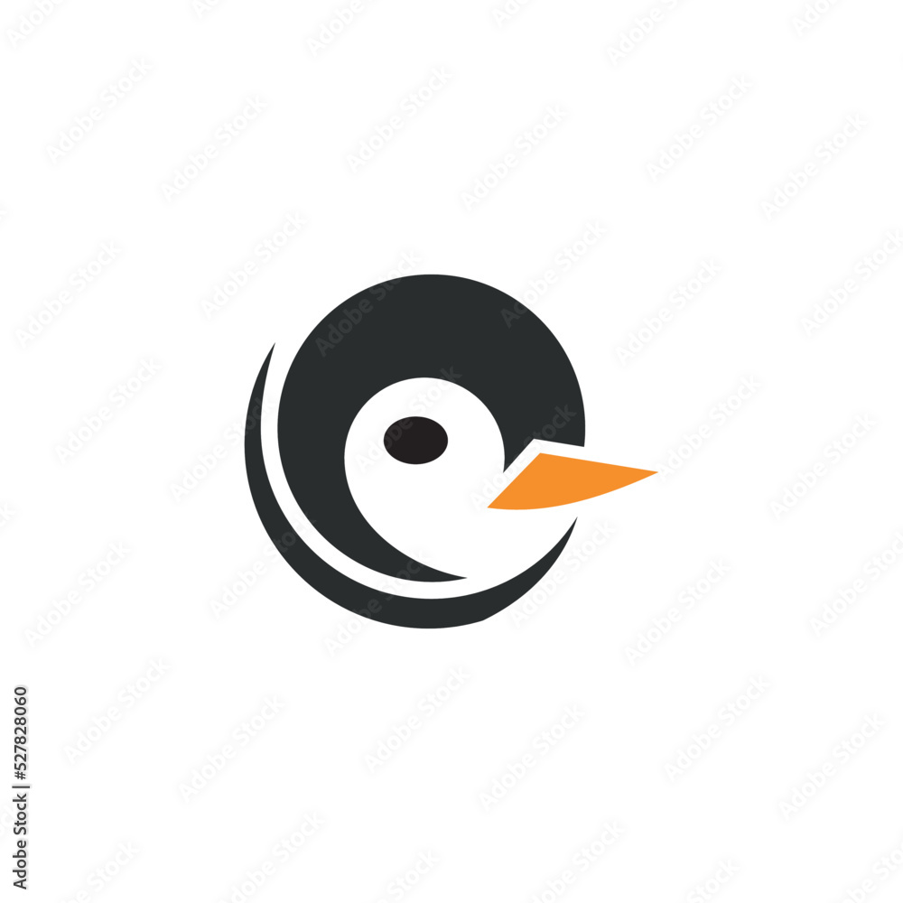 penguin bird logo vector Template penguin bird logo vector Template