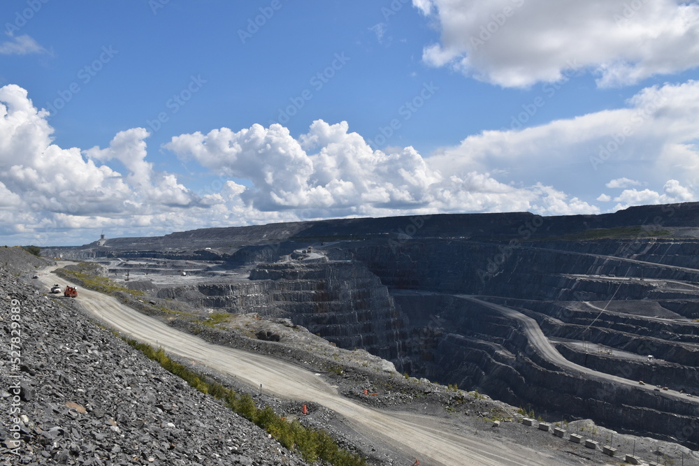An open pit mine, Malartic, Québec, Canada An open pit mine, Malartic, Québec, Canada
