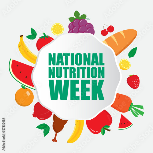 vector illustration for national nutrition week