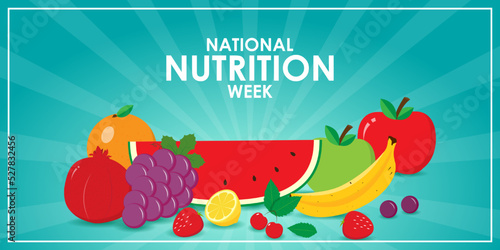 vector illustration for national nutrition week