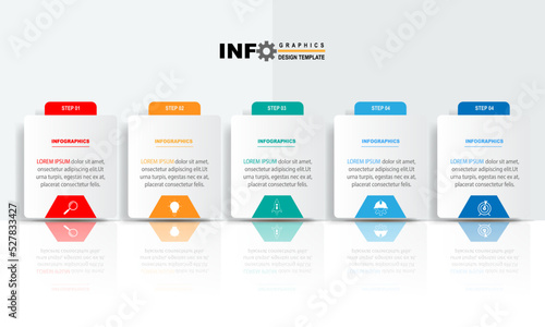 vector illustration infographic design template with icons and 5 options or steps.can be used for procss,presentations,layout,banner,info graph.
