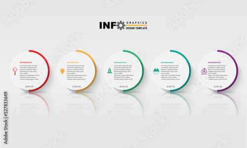 vector illustration infographic design template with icons and 5 options or steps.can be used for procss,presentations,layout,banner,info graph.