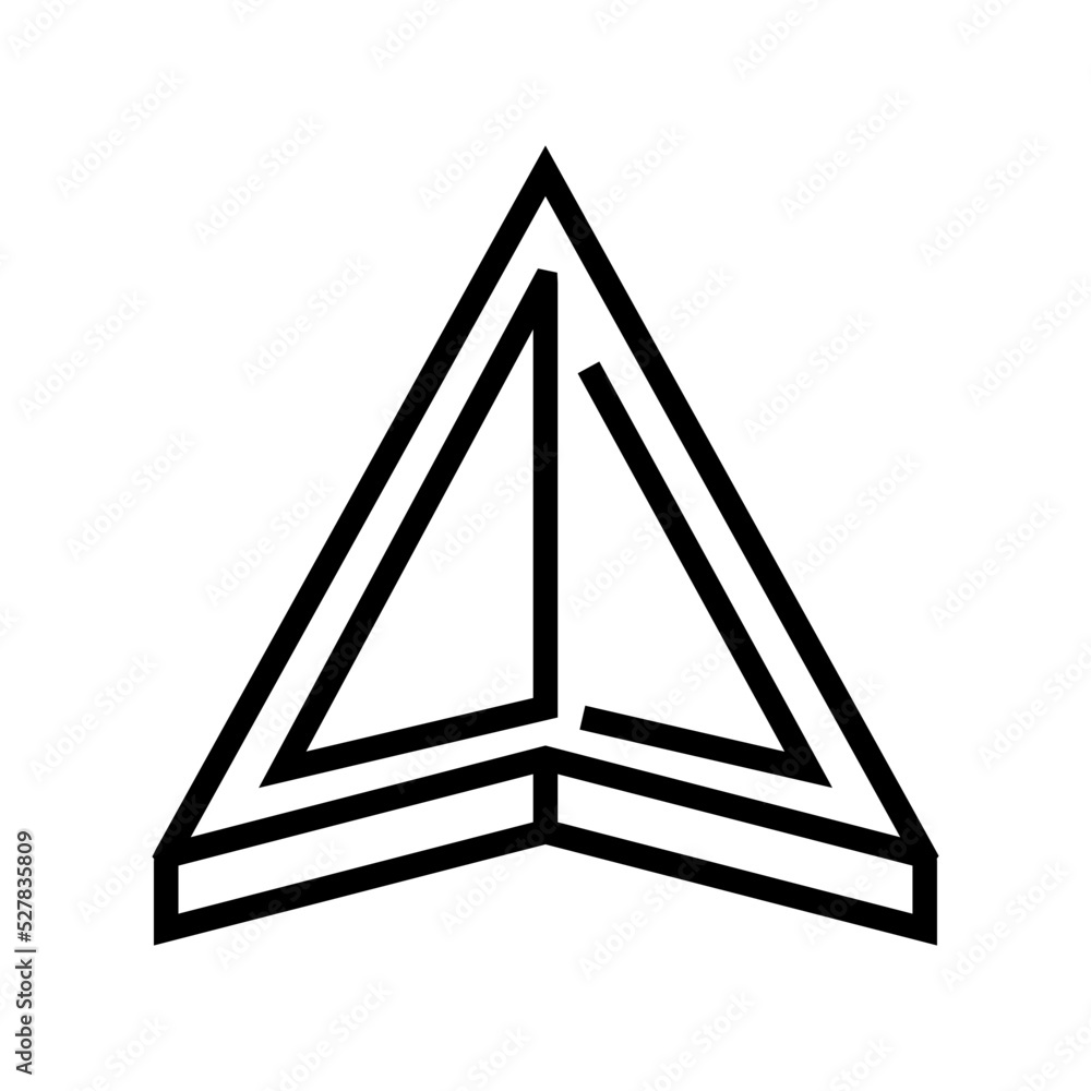 navigation arrow line icon vector. navigation arrow sign. isolated contour symbol black illustration navigation arrow line icon vector. navigation arrow sign. isolated contour symbol black illustration
