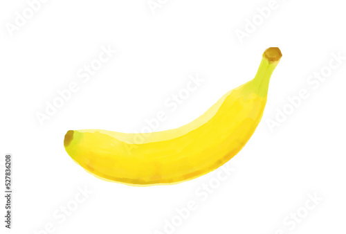 vector background with a banana isolated in watercolor for banners, cards, flyers, social media wallpapers, etc.