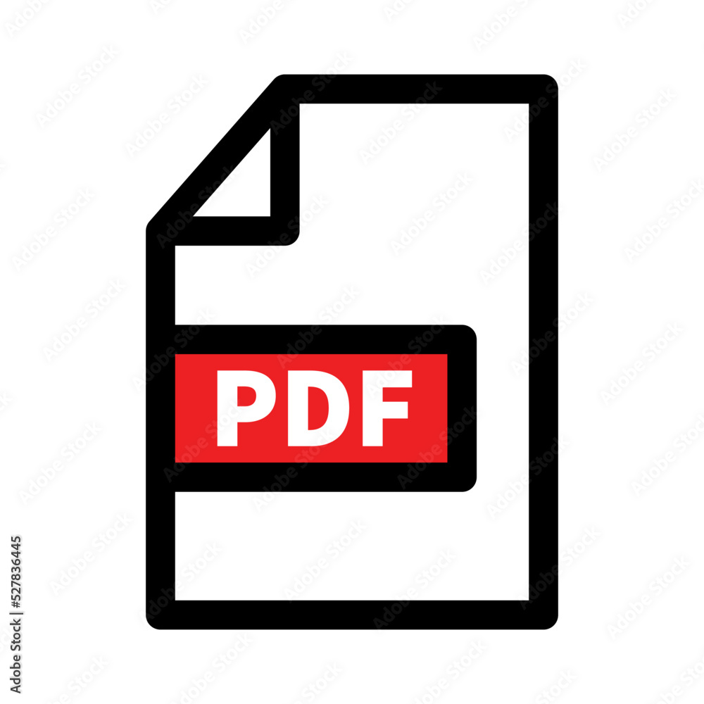PDF File Icon. Electronic document icon. pdf extension file. Vector. PDF File Icon. Electronic document icon. pdf extension file. Vector.
