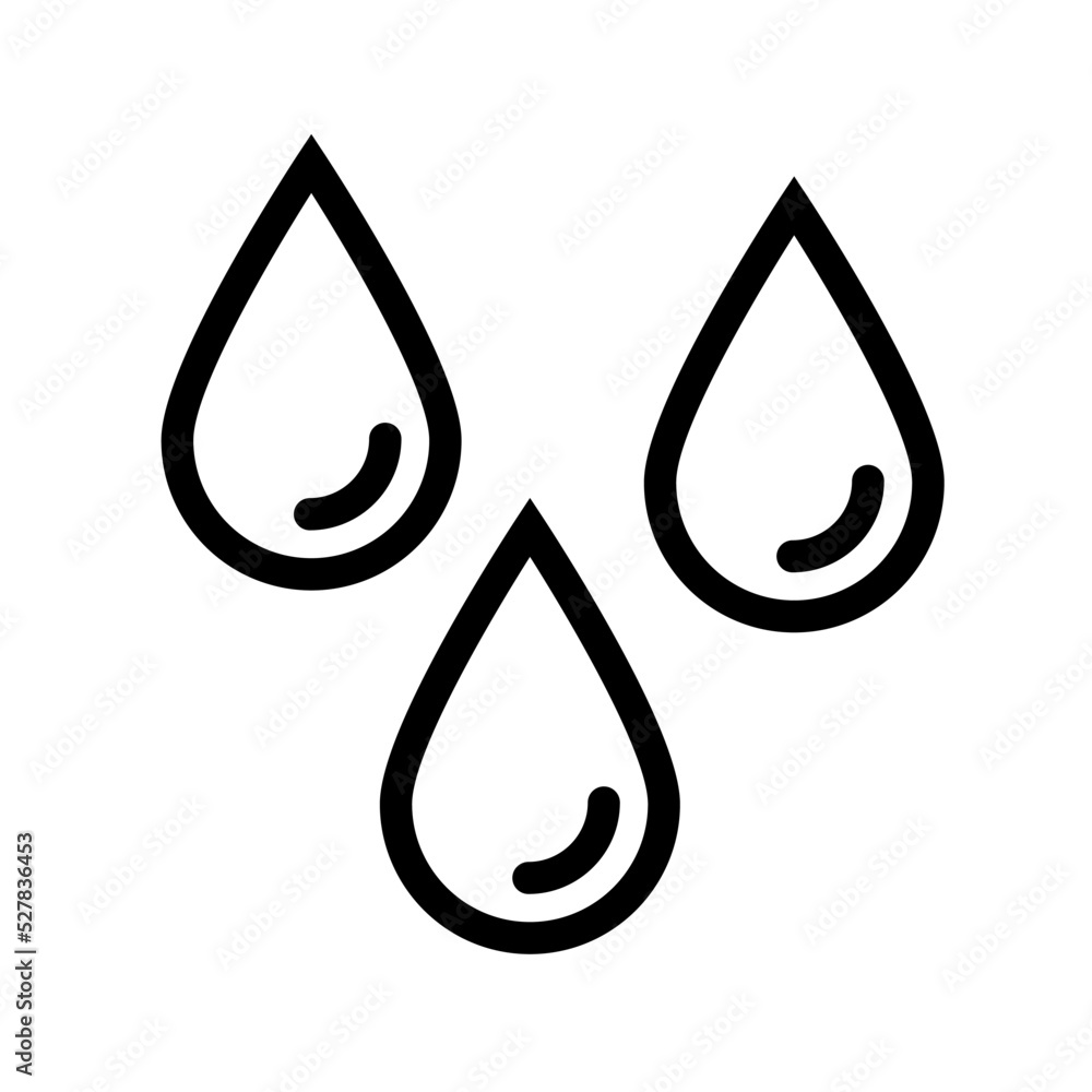 Water drop icon. Moisture or water. Sweat and impatience. Vector. Water drop icon. Moisture or water. Sweat and impatience. Vector.