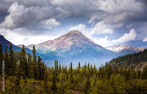 Dramatic louds above the mountain peaks of the Denali National Park, Alaska © Martina