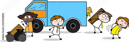 people with a van