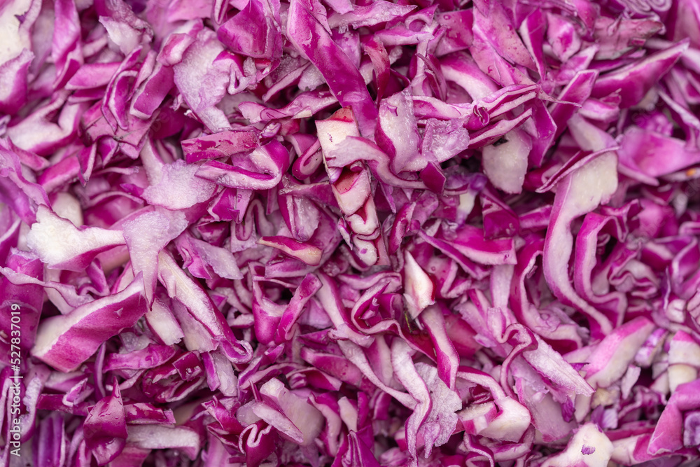 Sliced red cabbage background texture. close-up Sliced red cabbage background texture. close-up