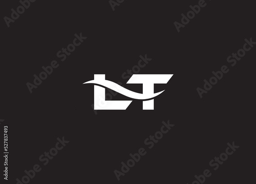 Modern abstract letter LT logo. logo icon