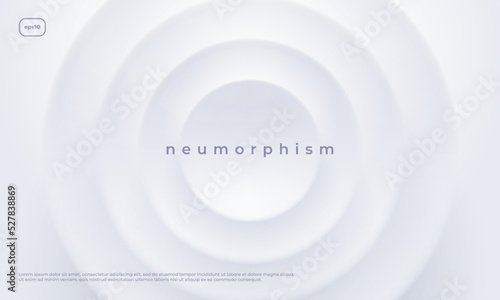 Neumorphism background design. Vector modern illustration.