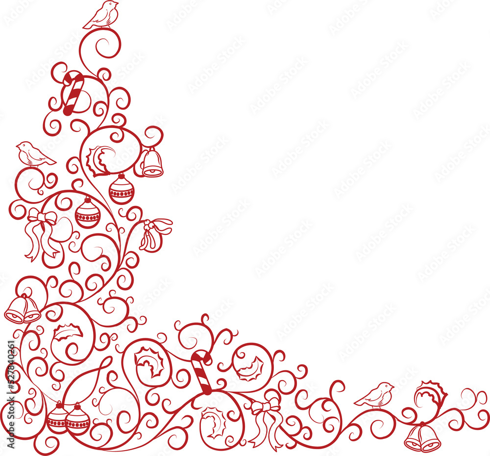 christmas corner pattern christmas corner pattern