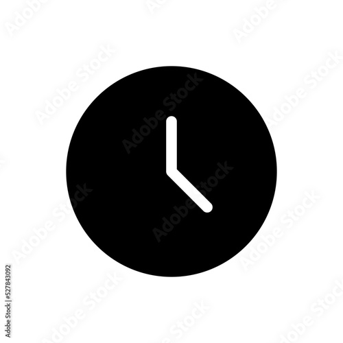 clock glyph icon