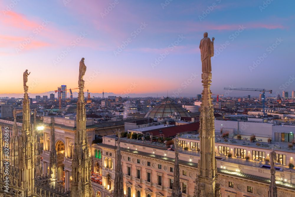 Milan, Italy City Skyline