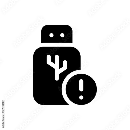 thumb drive glyph icon