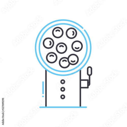 candy drops line icon, outline symbol, vector illustration, concept sign