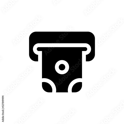 cash withdrawal glyph icon