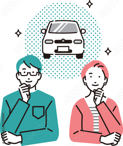 車の購入を考える夫婦