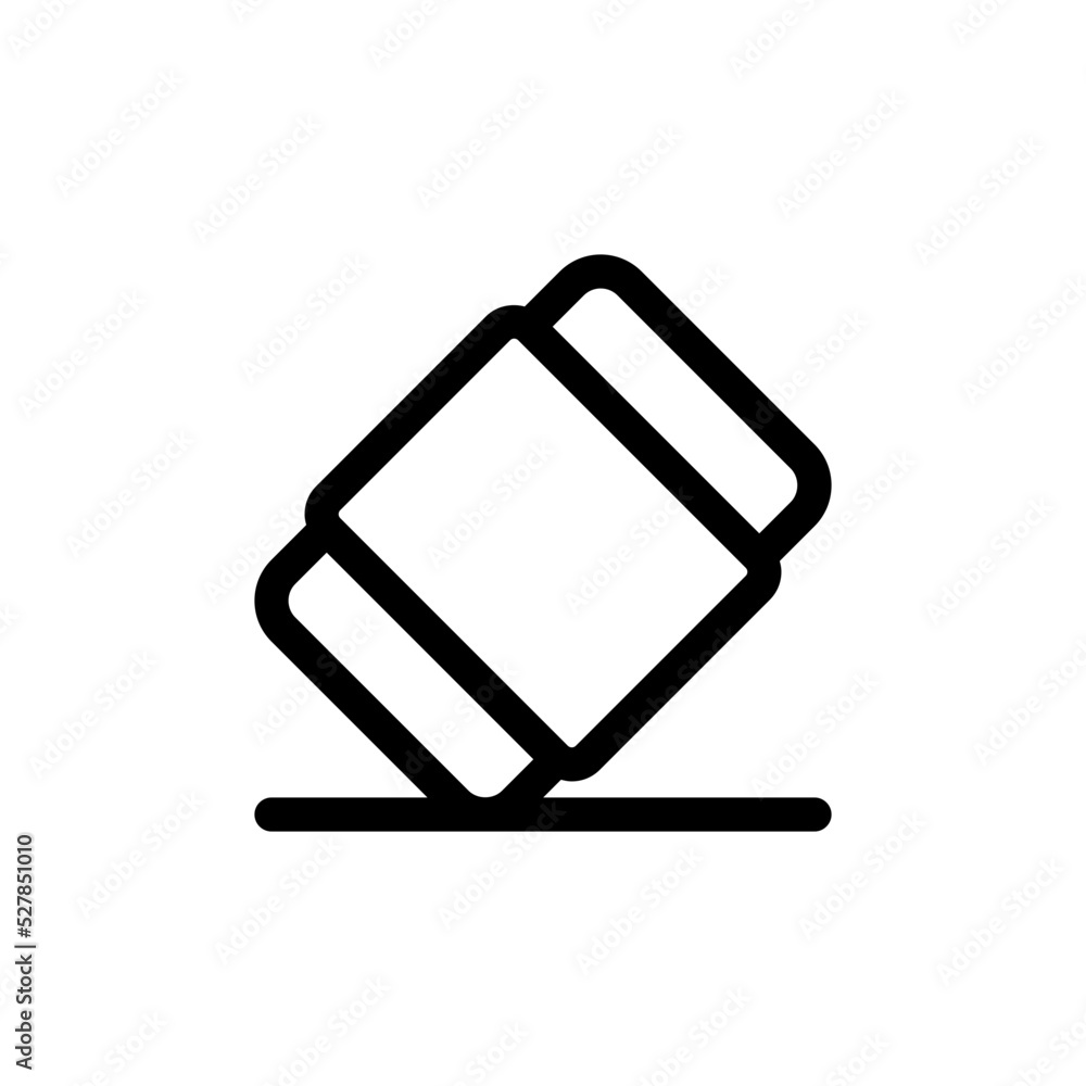 eraser line icon eraser line icon