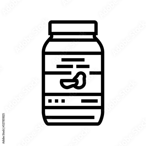 mayonnaise avocado line icon vector. mayonnaise avocado sign. isolated contour symbol black illustration