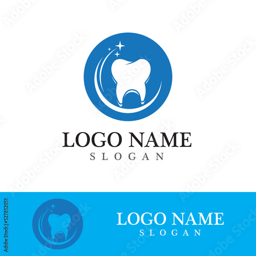 Dental logo template vector illustration
