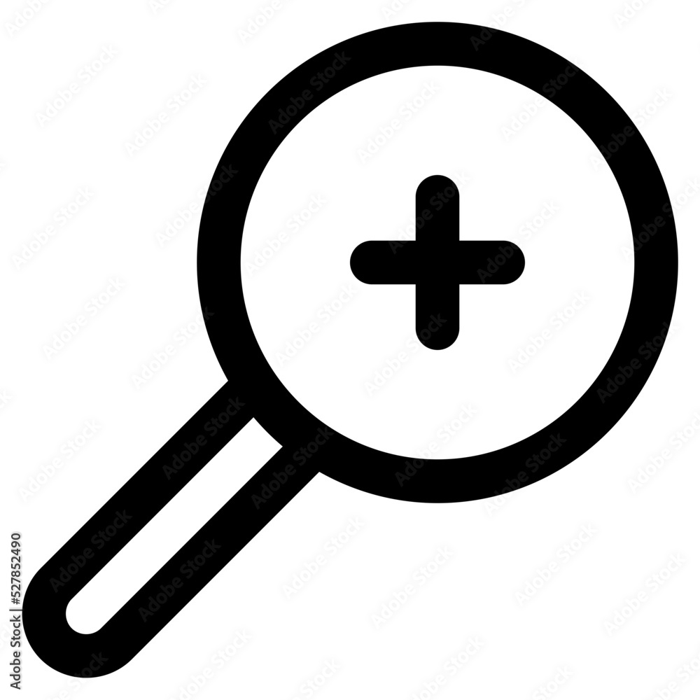 Fototapeta premium zoom in line icon