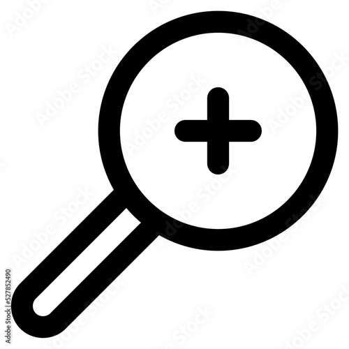 zoom in line icon