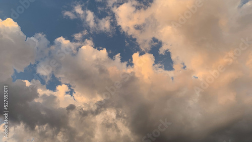 Sky and cloud for background sunset or sunrise