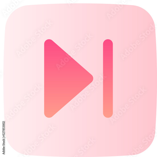 next flat gradient icon
