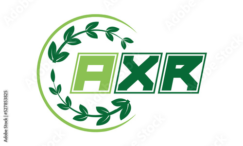 AXR Three-letter natural logo design, vector template. | monogram logo | abstract logo | wordmark logo | font logo | lettermark logo | business logo | brand logo | photo